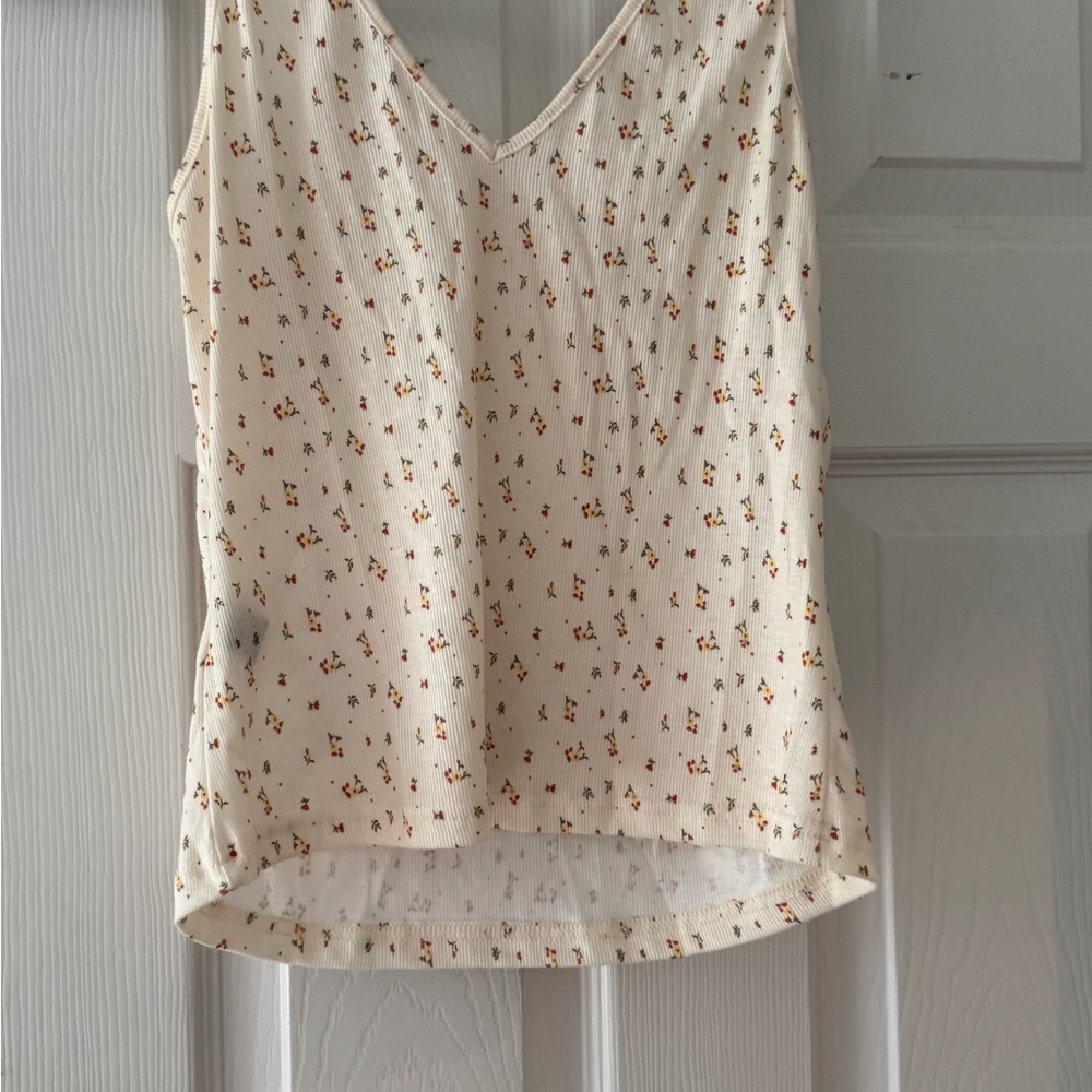 SHEIN Cream Floral Camisole